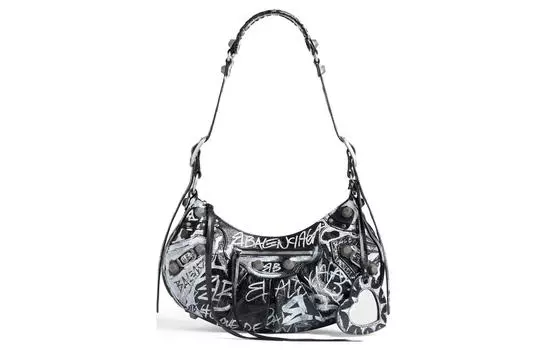 Сумка через плечо Le Cagole из мелкозернистой овчины, женская, Trumpets Balenciaga