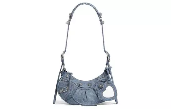 Сумка через плечо Le Cagole Xs Demin Blue Balenciaga