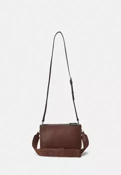 Сумка через плечо LEATHER MEDIUM LANDYN CROSSBODY BAG Ralph Lauren, темно-коричневый