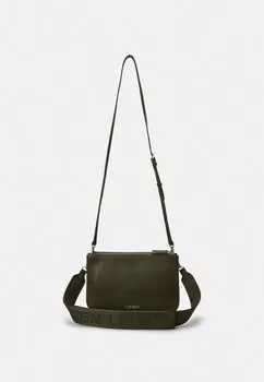 Сумка через плечо LEATHER MEDIUM LANDYN CROSSBODY BAG Ralph Lauren, оливково-зеленый