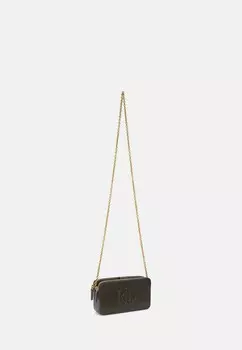 Сумка через плечо LEATHER MEDIUM WITLEY CROSSBODY WALLET Lauren Ralph Lauren, темно-зеленый