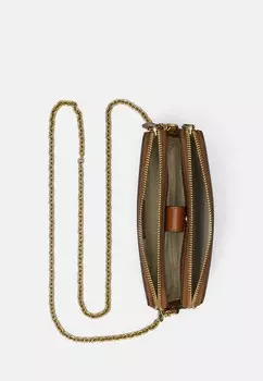 Сумка через плечо LEATHER MEDIUM WITLEY CROSSBODY WALLET Lauren Ralph Lauren, цвет Tan