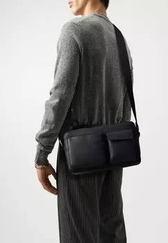 Сумка через плечо Leather Unisex Zign, черная