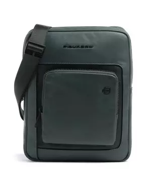 Сумка через плечо liko из мелкозернистой кожи Piquadro, зеленый