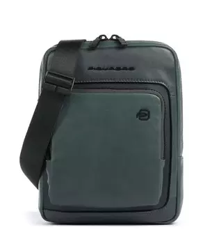 Сумка через плечо liko из мелкозернистой яловой кожи. Piquadro, зеленый