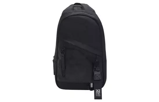 Сумка через плечо LiNing Fabric, сумка через плечо, сумка-слинг, обычная, унисекс, чисто-черная