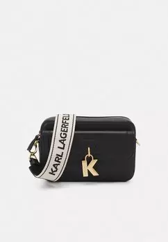 Сумка через плечо Lock Camerabag KARL LAGERFELD, черная