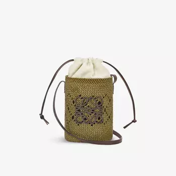 Сумка через плечо Loewe x paula's ibiza anagram ajour с ладонью Loewe, зеленый