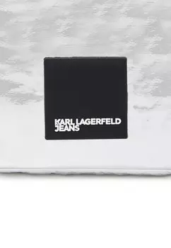 Сумка через плечо LOGO SOFT Karl Lagerfeld Jeans, серебристый