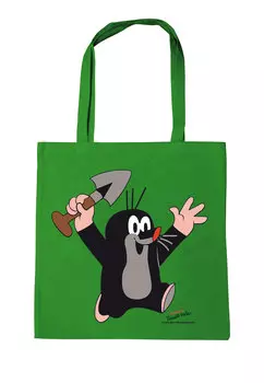 Сумка через плечо Logoshirt Baumwolltasche Der kleine Maulwurf Juhu, зеленый