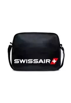 Сумка через плечо LOGOSHIRT "Swissair - Airline" с великолепным принтом, черно-белый