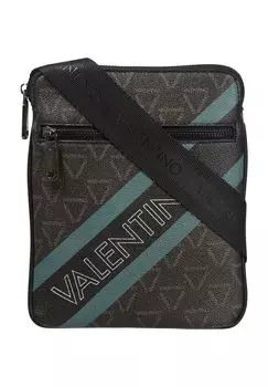 Сумка через плечо, логотип, молния Valentino by Mario Valentino, цвет Nero Militare