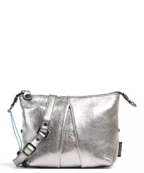 Сумка через плечо Lou M из зерненой телячьей кожи Gabs, серебряный