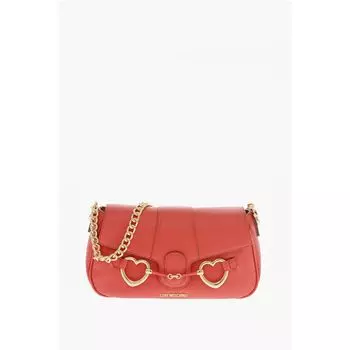Сумка через плечо LOVE BIG HEARTBIT из искусственной кожи Moschino, Red