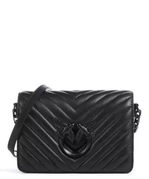 Сумка через плечо Love Click Mini из овчины Pinko, черный