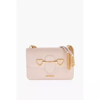 Сумка через плечо LOVE из искусственной кожи с золотой цепочкой Moschino, Beige