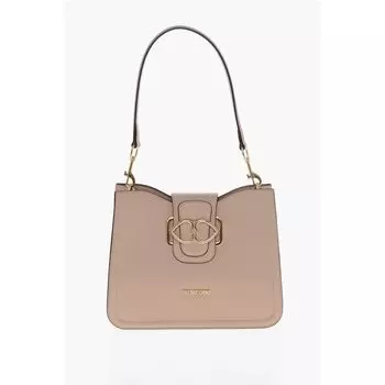 Сумка через плечо LOVE из искусственной кожи с золотыми сердцами Moschino, Beige