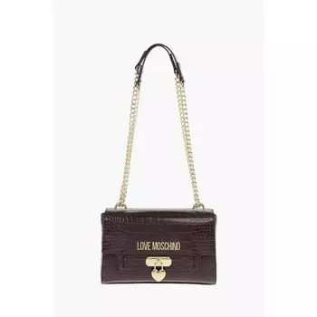 Сумка через плечо LOVE из искусственной кожи с принтом под крокодила Moschino, Purple