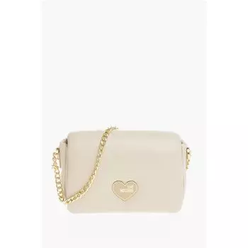 Сумка через плечо LOVE из искусственной кожи с подкладкой PUFFY с золотистой отделкой Moschino, Beige