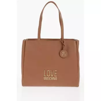 Сумка через плечо LOVE из искусственной кожи с золотым логотипом Moschino, Brown