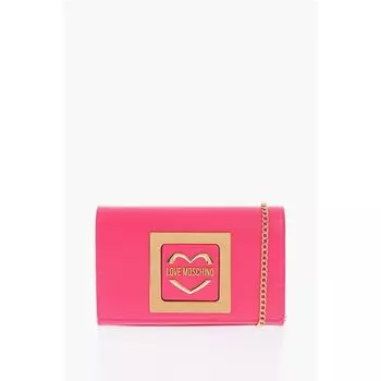 Сумка через плечо LOVE из искусственной кожи с металлическим золотистым логотипом Moschino, мультиколор