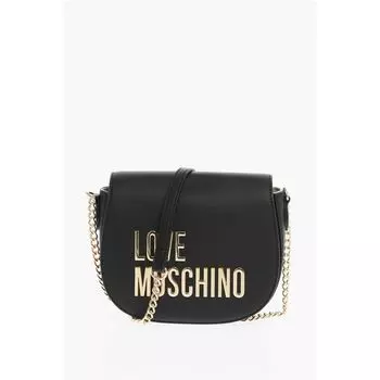 Сумка через плечо LOVE из искусственной кожи с золотистыми деталями Moschino, черный