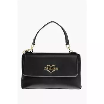 Сумка через плечо LOVE из искусственной кожи с золотым логотипом Moschino, черный