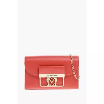 Сумка через плечо LOVE из искусственной кожи с золотистыми деталями Moschino, красный