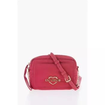 Сумка через плечо LOVE из нейлона с золотым логотипом Moschino, мультиколор