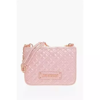 Сумка через плечо LOVE из стеганой искусственной кожи с металлическим эффектом Moschino, Multicolor
