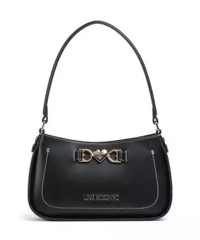Сумка через плечо Love из телячьей кожи с ремешком-цепочкой Love Moschino, черный
