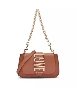 Сумка через плечо Love Moschino, коричневый