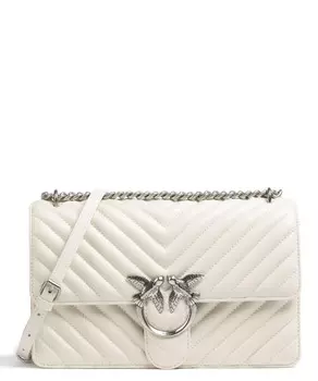 Сумка через плечо Love One Classic из овчины Pinko, белый