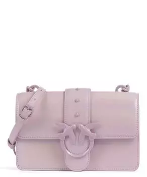 Сумка через плечо Love One Mini из мелкозернистой кожи Pinko, фиолетовый дубль