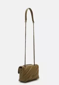 Сумка через плечо LOVE PUFF MINI Pinko, оливково-зеленый