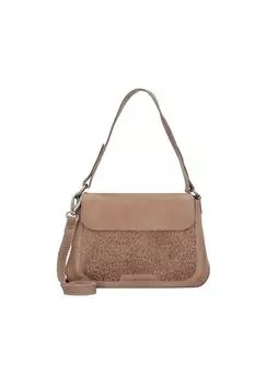 Сумка через плечо Lovely из кожи с леопардовым принтом 25 см COWBOYSBAG, песочный