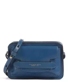 Сумка через плечо Lucrezia из мелкозернистой яловой кожи. The Bridge, синий