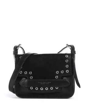 Сумка через плечо Lucrezia wow из мелкозернистой яловой кожи The Bridge, черный