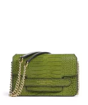 Сумка через плечо Lucrezia wow из тисненой коровьей кожи The Bridge, зеленый