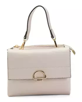 Сумка через плечо Made In Italy с двумя отделениями и ремешком-цепочкой Isadora, цвет Latte