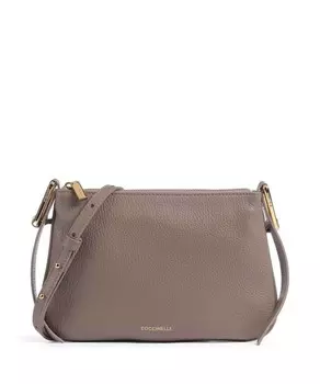 Сумка через плечо magic из зерненой кожи Coccinelle, коричневый