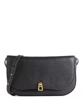 Сумка через плечо Magic из зерненой кожи Coccinelle, черный