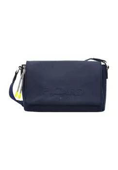 Сумка через плечо, магнитная кнопка, переднее отделение, женская PICARD, темно-синий