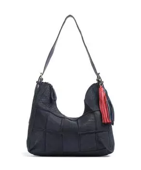 Сумка через плечо Malvengasse 5 из зернистой кожи Taschendieb Wien, синий