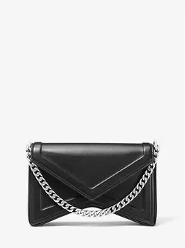 Сумка через плечо Manhatta из кожи Michael Kors, черный