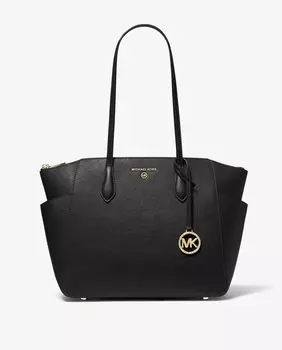 Сумка через плечо Marilyn из черной кожи Michael Michael Kors, черный