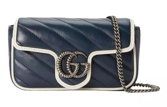 Сумка через плечо Marmont из кожи, мини-сумка для женщин GUCCI