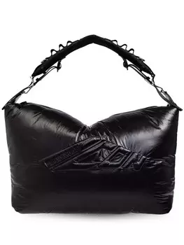 Сумка через плечо макси с тисненым логотипом DSQUARED2, черный