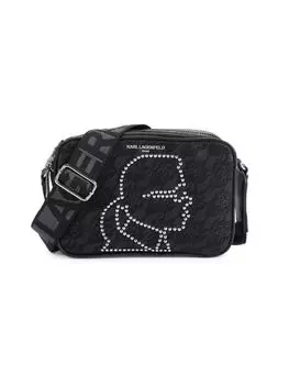 Сумка через плечо Maybelle с декорированным логотипом Karl Lagerfeld Paris, черный