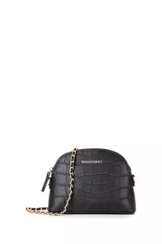 Сумка через плечо Mayfair с цепочкой под кожу крокодила Valentino Bags, черный